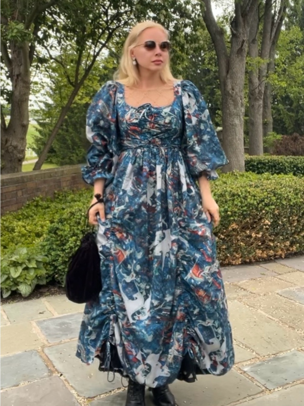 Selkie inspired Maxi Dress unicorn print